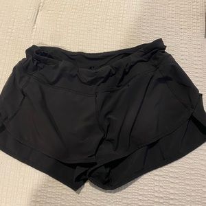Lululemon black 2.5 speed shorts